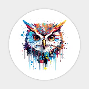 Owl Bird Animal Nature Freedom Wildlife Wonder Abstract Magnet